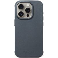 Mujjo Impact Leather bőr tok MagSafe -vel - iPhone 15 Pro Max - sötétszürke