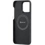 Pitaka MagEZ 4 600D szénszál mintás tok - iPhone 15 Plus - szürke