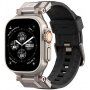 Spigen Dura Pro Armor tartós szíj - Apple Watch Ultra 49mm / 46mm / 45mm / 44mm / 42mm - fekete