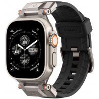 Spigen Dura Pro Armor tartós szíj - Apple Watch Ultra 49mm / 46mm / 45mm / 44mm / 42mm - fekete