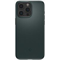 Spigen Thin Fit ultravékony tok - iPhone 15 Pro Max - sötétzöld