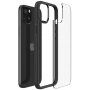 Spigen Ultra Hybrid transzparens tok - iPhone 15 - fekete