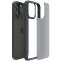 Spigen Ultra Hybrid Matte átlátszó matt tok - iPhone 15 Pro Max - sötétzöld