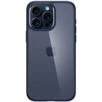 Spigen Ultra Hybrid transzparens tok - iPhone 15 Pro Max - sötétkék