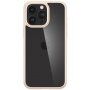 Spigen Ultra Hybrid transzparens tok - iPhone 15 Pro Max - bézs