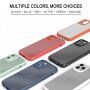 Ütésálló átlátszó tok szénszálas textúrával - iPhone 11 Pro Max - kék