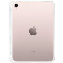 Transzparens tok megerősített sarkokkal és tárolóval Apple Pencil - iPad mini 6 / mini 7 - tiszta