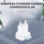 EU-csatlakozó az Apple készülékek hálózati adaptereihez - 2 db - fehér