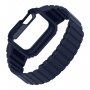 Tartós szilikon tok mágneses szíjjal Apple Watch 41mm / 40mm-es órához - sötétkék