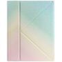 Színes háttérvilágítású billentyűzettel és Apple Pencil rekesszel ellátott tok iPad 10,9" (2022) / 11" (2025) készülékhez - szivárványszínű