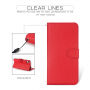 Levehető flip cover tok iPhone XR - piros