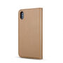 2 az egyben levehető flip cover tok iPhone XS Max - barna