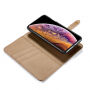 2 az egyben levehető flip cover tok iPhone XS Max - barna