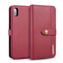 2 az egyben levehető flip cover tok iPhone XS Max - piros
