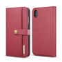 2 az egyben levehető flip cover tok iPhone XS Max - piros