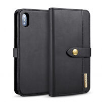 2 az egyben levehető flip cover tok iPhone XS Max - fekete