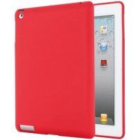 Matt szilikon borítás - iPad 2 / 3 / 4 - piros