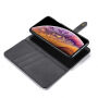 2 az egyben levehető flip cover tok iPhone XS Max - fekete