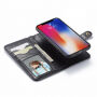 2 az egyben levehető tok fogantyúval iPhone XS Max - fekete