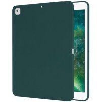 Matt, puha műanyag tok iPad 9,7" (2017/2018) / Air 1 / 2 / Pro 9,7" készülékhez - petróleumkék