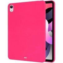 Matt, puha műanyag tok iPad Air 4 (2020) / Air 5 (2022) készülékhez - neon rózsaszín