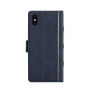2 az egyben levehető tok "Könyv" iPhone XS Max - kék