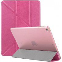 Selyem tok origami állvánnyal iPad mini 4 / 5 készülékhez - fukszia