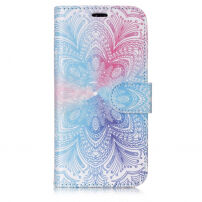 2 az egyben levehető tok iPhone XS Max - világoskék virág