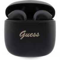 Guess True Wireless Script Logo vezeték nélküli fejhallgató Apple készülékekhez - fekete
