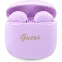 Guess True Wireless Script Logo vezeték nélküli fejhallgató Apple készülékekhez - lila