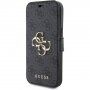 Guess 4G Metal Logo flip tok iPhone 15 készülékhez - szürke