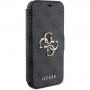 Guess 4G Metal Logo flip tok iPhone 15 készülékhez - szürke