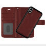 2 az egyben levehető flip cover védő tok Apple iPhone XS / iPhone X - barna