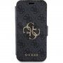 Guess 4G Metal Logo flip tok iPhone 15 Pro készülékhez - szürke