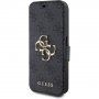 Guess 4GMetal Logo flip tok iPhone 15 Pro Max készülékhez - szürke