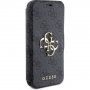 Guess 4GMetal Logo flip tok iPhone 15 Pro Max készülékhez - szürke