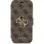 Guess 4G Metal Logo flip tok iPhone 15 készülékhez - barna