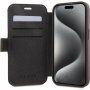 Guess 4G Metal Logo flip tok iPhone 15 készülékhez - barna