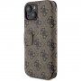 Guess 4G Metal Logo flip tok iPhone 15 készülékhez - barna
