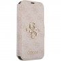 Guess 4GMetal Logo flip tok iPhone 15 Pro Max készülékhez - rózsaszín