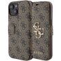 Guess 4G Metal Logo flip tok iPhone 15 készülékhez - barna