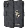 Guess 4G Metal Logo flip tok iPhone 15 készülékhez - szürke