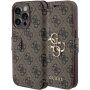 Guess 4G Metal Logo flip tok iPhone 15 Pro készülékhez - barna