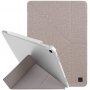 UNIQ Yorker Kanvas Plus borító állvánnyal origami - iPad Air 4 (2020) / Air 5 (2022) / Pro 11" (2018) - bézs