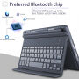 Borító billentyűzettel iPad 9,7" (2017/2018) / Air 1/2 / Pro 9,7" is Pencil borító - szürke