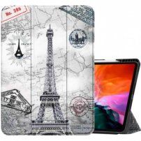 Borító hellyel Apple Pencil és alvás funkció - iPad Air 4 (2020) / Air 5 (2022) / Pro 11" (2018) - Eiffel torony