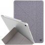 UNIQ Yorker Kanvas Plus borító állvánnyal origami - iPad Air 4 (2020) / Air 5 (2022) / Pro 11" (2018) - szürke