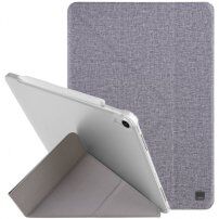 UNIQ Yorker Kanvas Plus borító állvánnyal origami - iPad Air 4 (2020) / Air 5 (2022) / Pro 11" (2018) - szürke