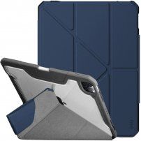 UNIQ Trexa borító állvánnyal origami és Apple Pencil tárolóval - iPad Air 4 (2020) / Air 5 (2022) / Pro 11" (2018-2022) - sötétkék