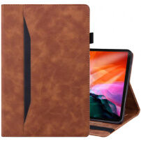 Elegáns tok kártyatároló rekeszekkel - iPad Air 4 (2020) / Air 5 (2022) / Pro 11" (2018-2022) - barna